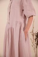 Linen Magnolia Dress