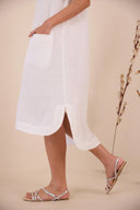 Linen Dove Dress