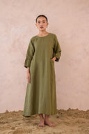 Linen Peach Dress
