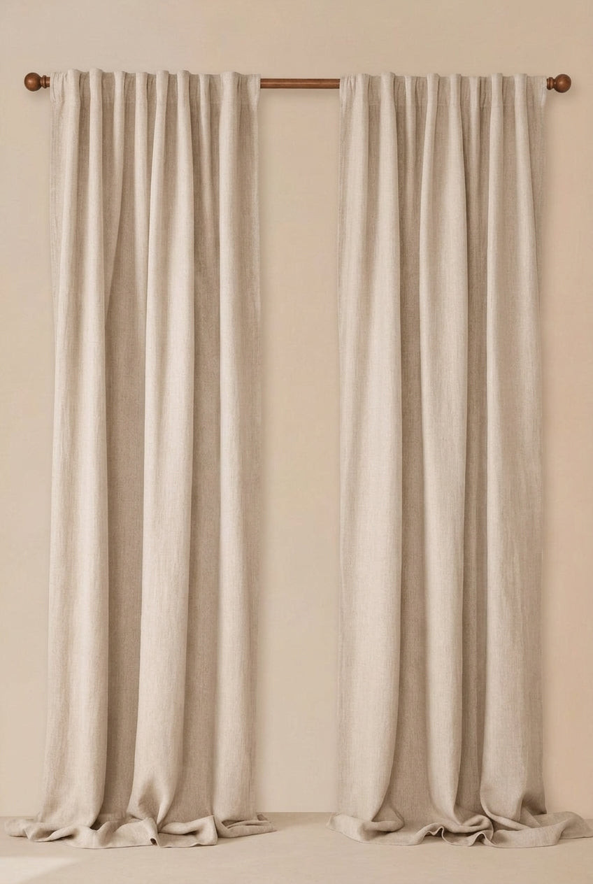 Linen Slumber Solid Curtain