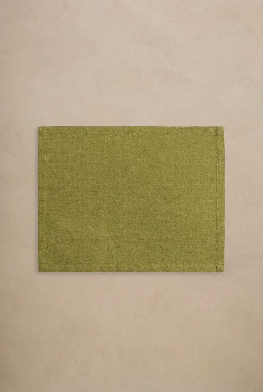 Linen Slumber Solid Placemat Set