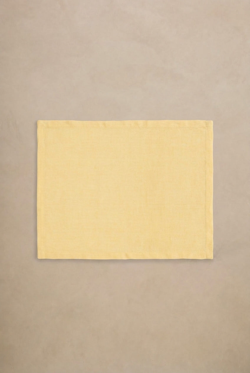 Linen Slumber Solid Placemat Set